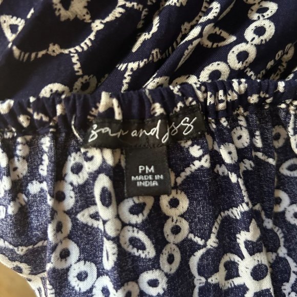 SAM & JESS Petite Ruched Top - size PM - UEC - Picture 4 of 5